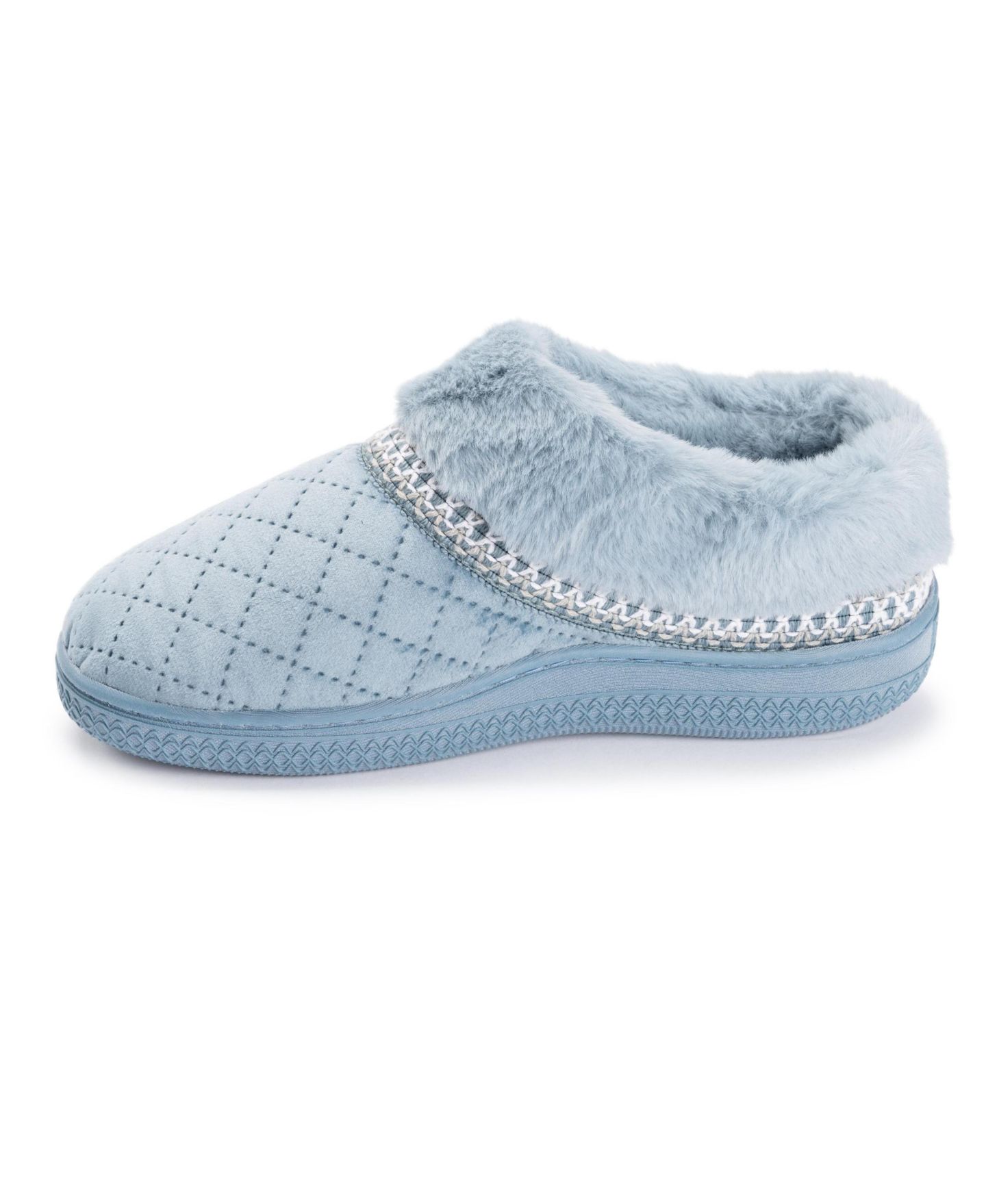 Женские тапочки MUK LUKS Charlee Velvet Clog Slippers, цвет: Синий — фото 6