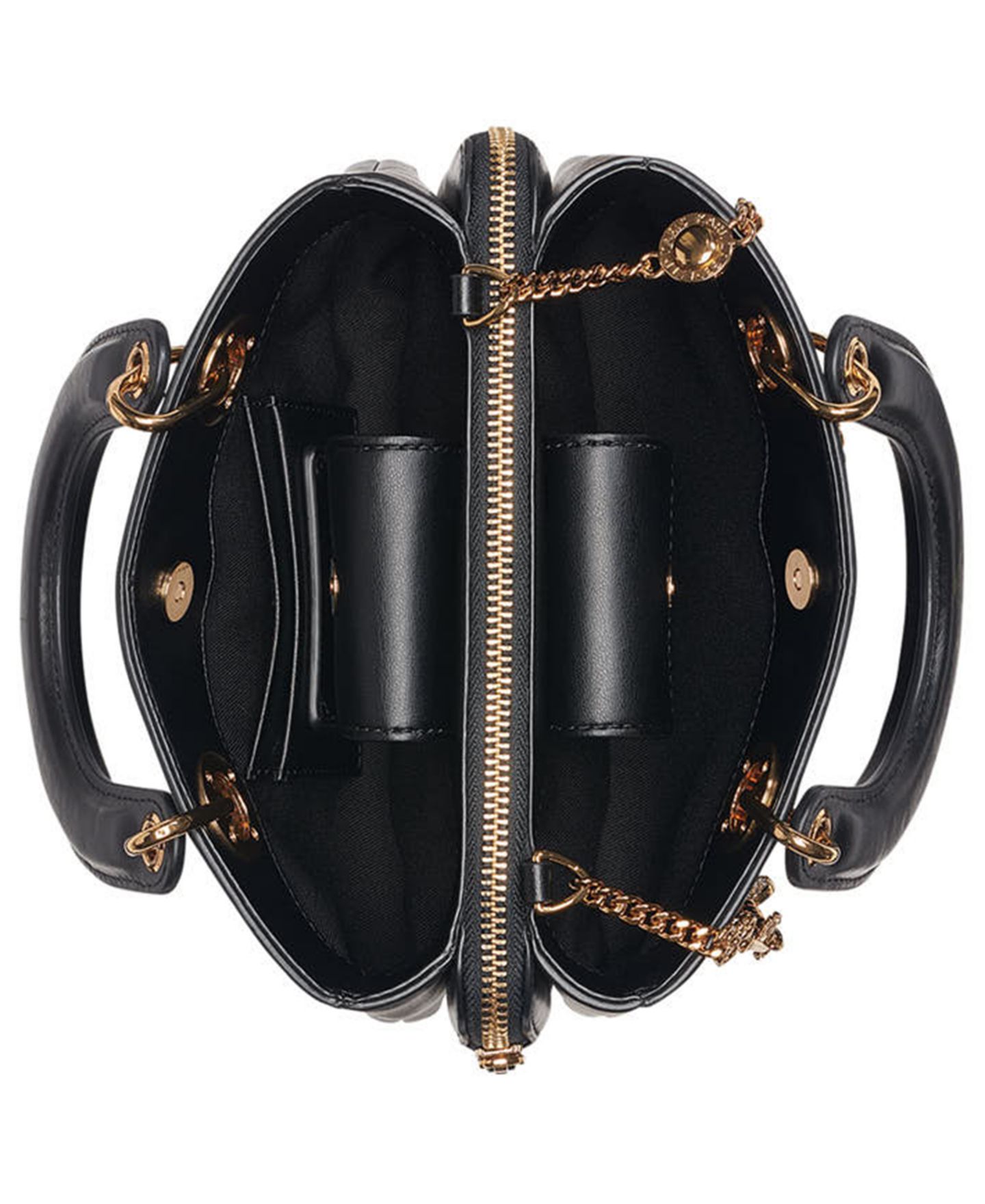 Женская сумка KARL LAGERFELD PARIS Benoite Small Shoulder Handbag, цвет: Чёрный / Золотой — фото 7