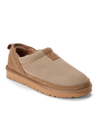Women's Fireside by Sport Knit And Suede Slip On Shoetie Water Repellent Slippers
