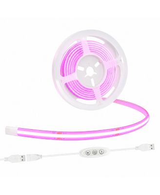 Dimmable USB COB LED Strip Lights Flexible Cuttable Task Lighting for DIY Projects