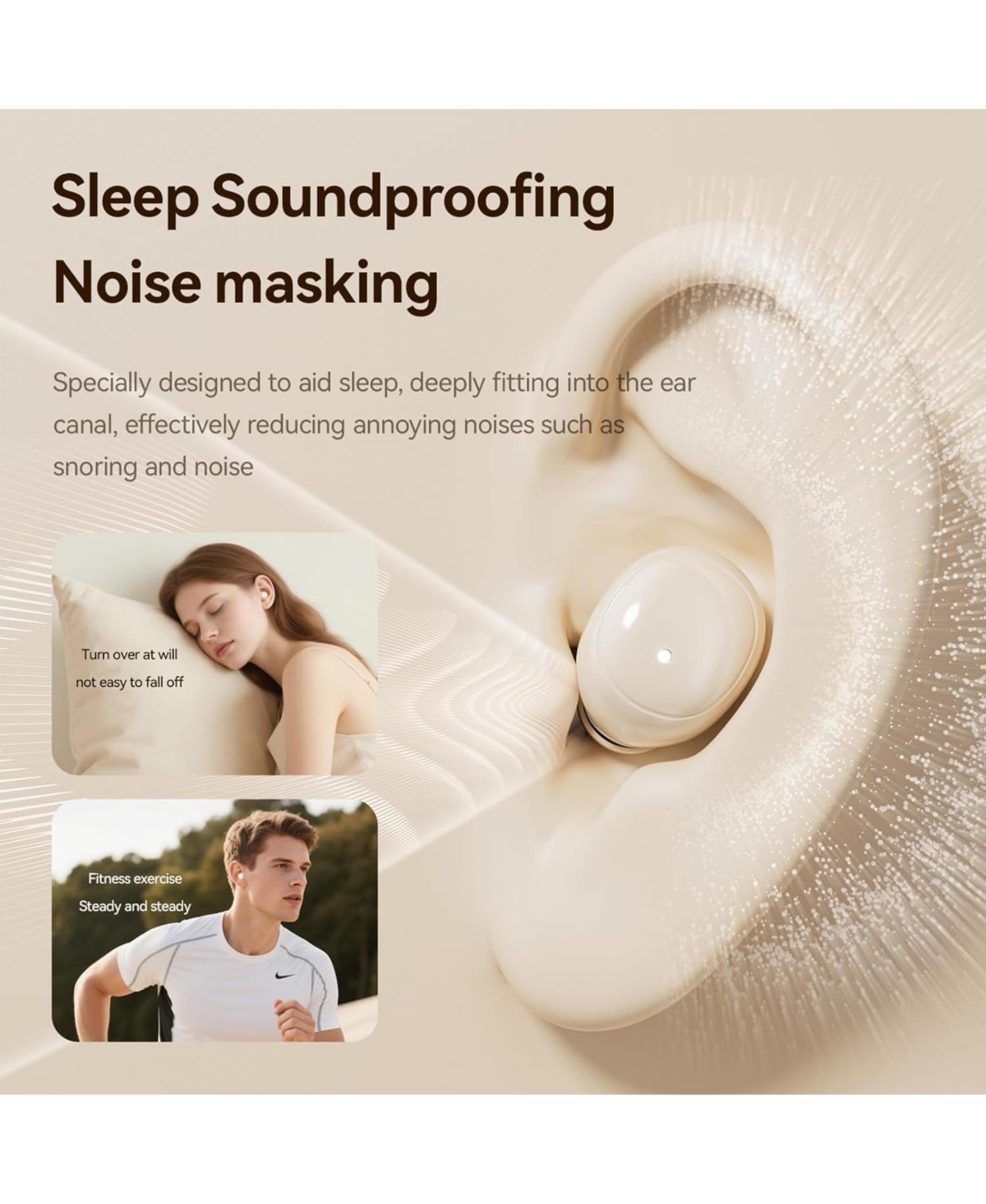 Ethos Dual Sound Comfort Wireless Sleep-Friendly Earbuds
