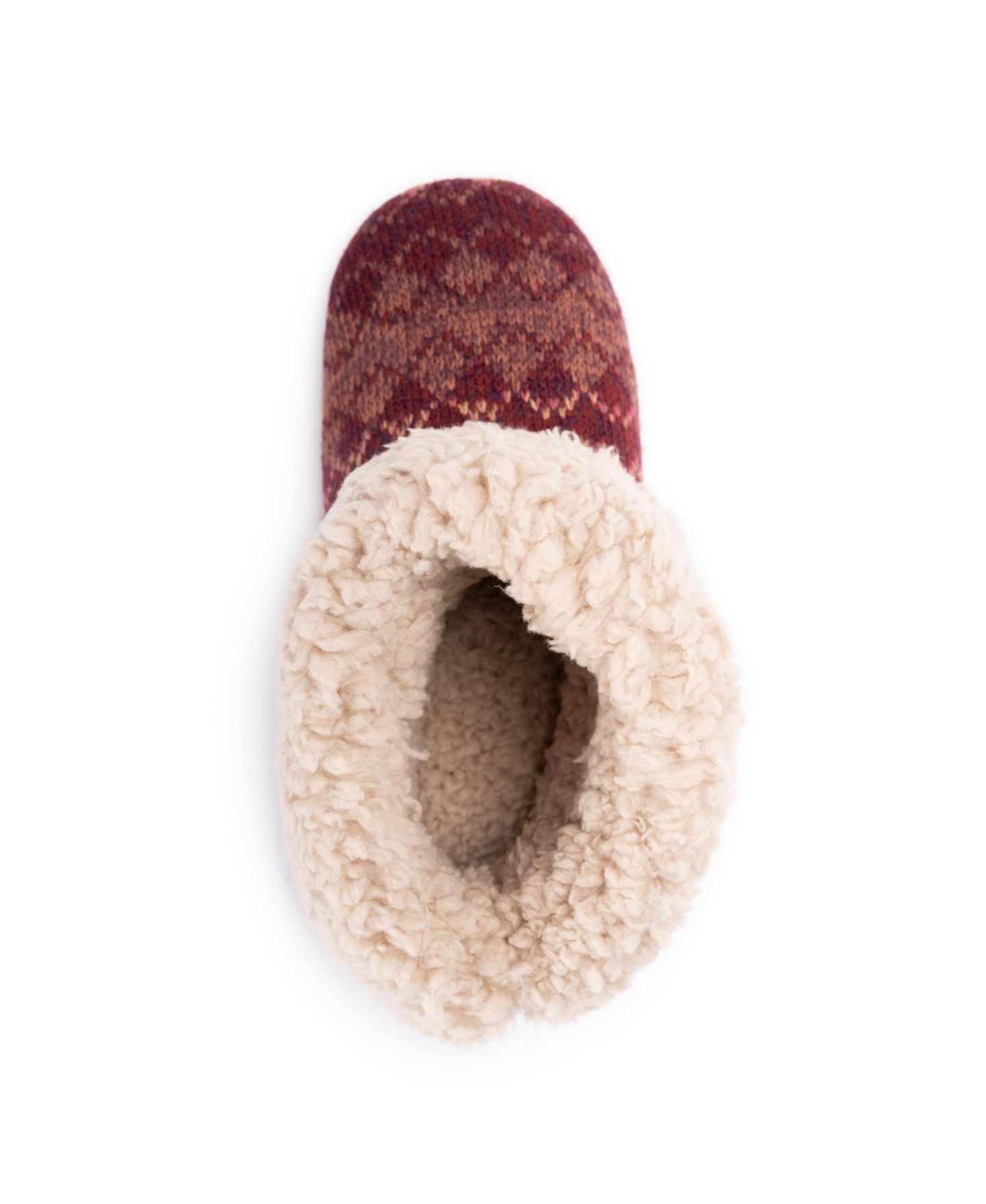 Женские тапочки MUK LUKS Melinda Cuff Boot Slippers, цвет: Ягодный красный — фото 8