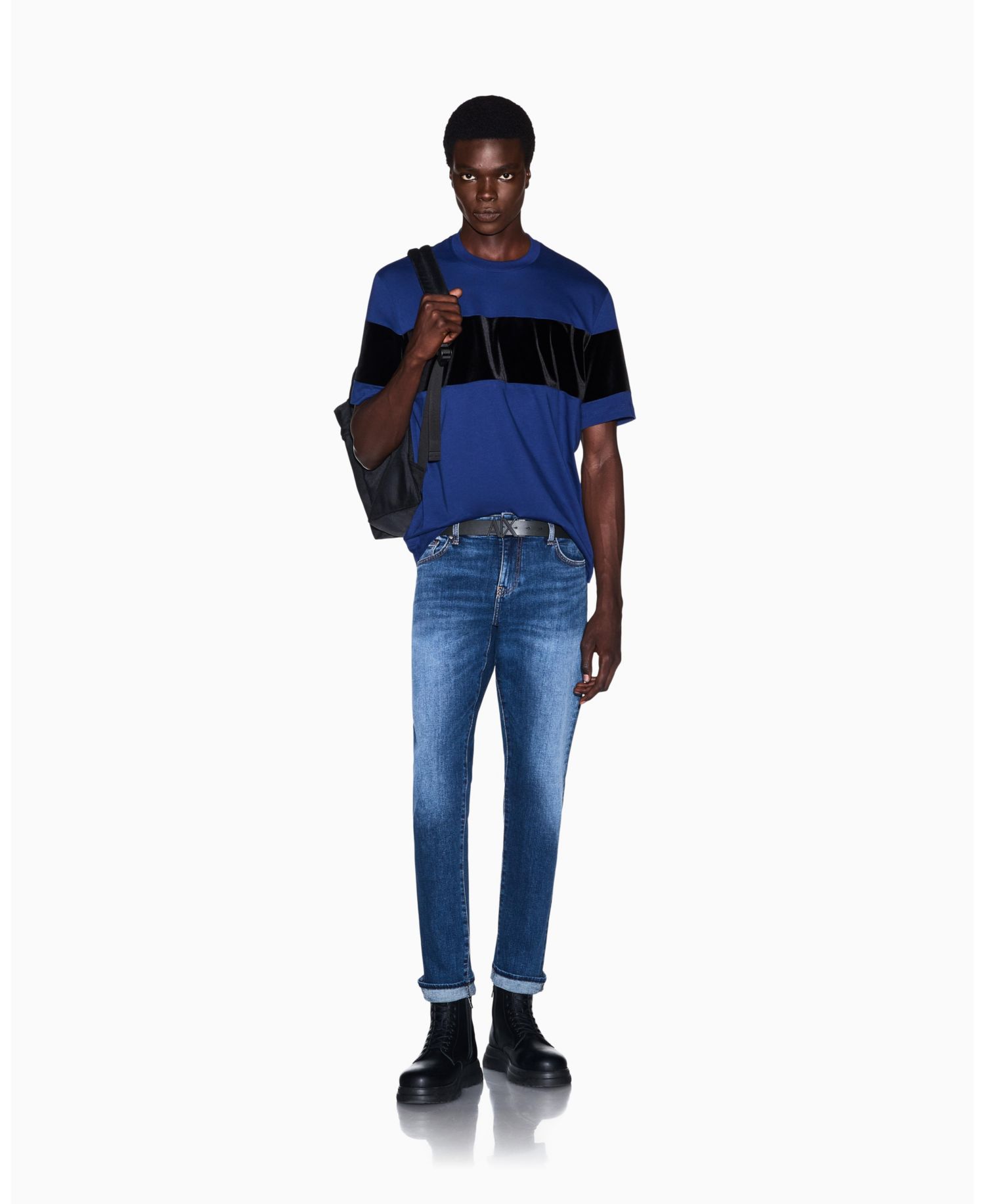Men's Short Sleeve Colorblock Regular Plus Fit T-Shirt