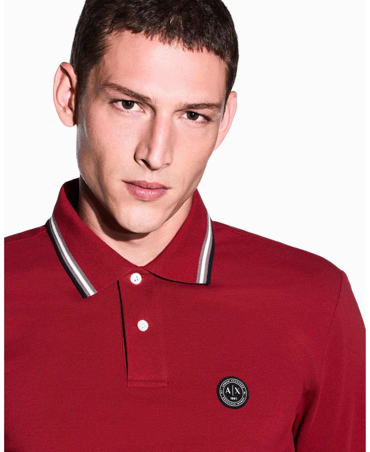 Men's Short Sleeves Pique Tipping Polo Shirt
