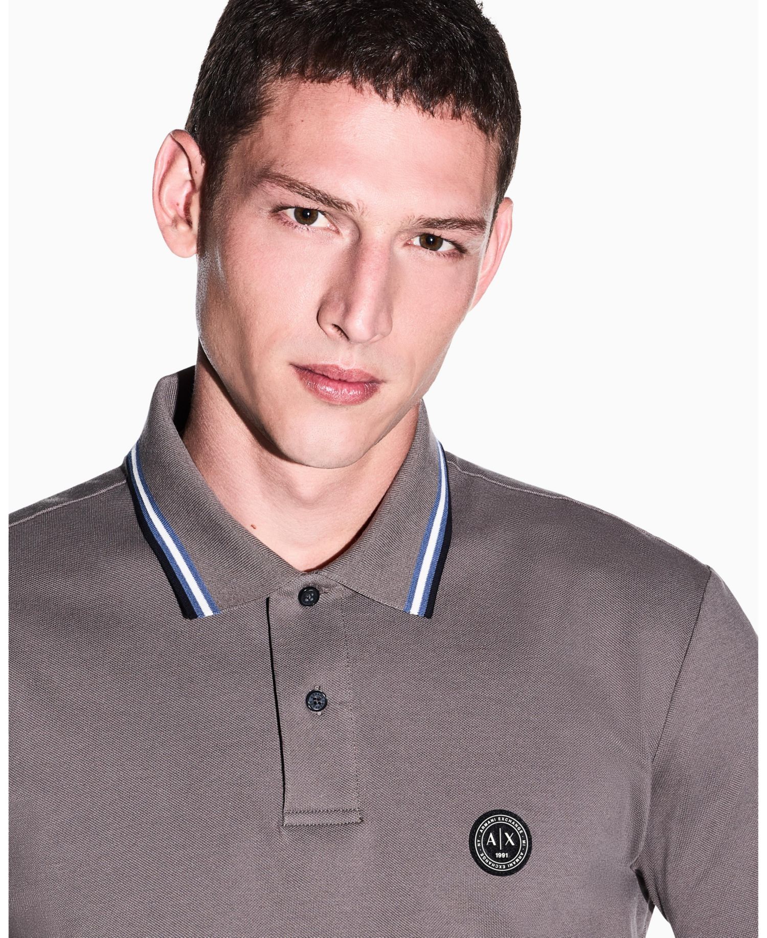 Men's Short Sleeves Pique Tipping Polo Shirt