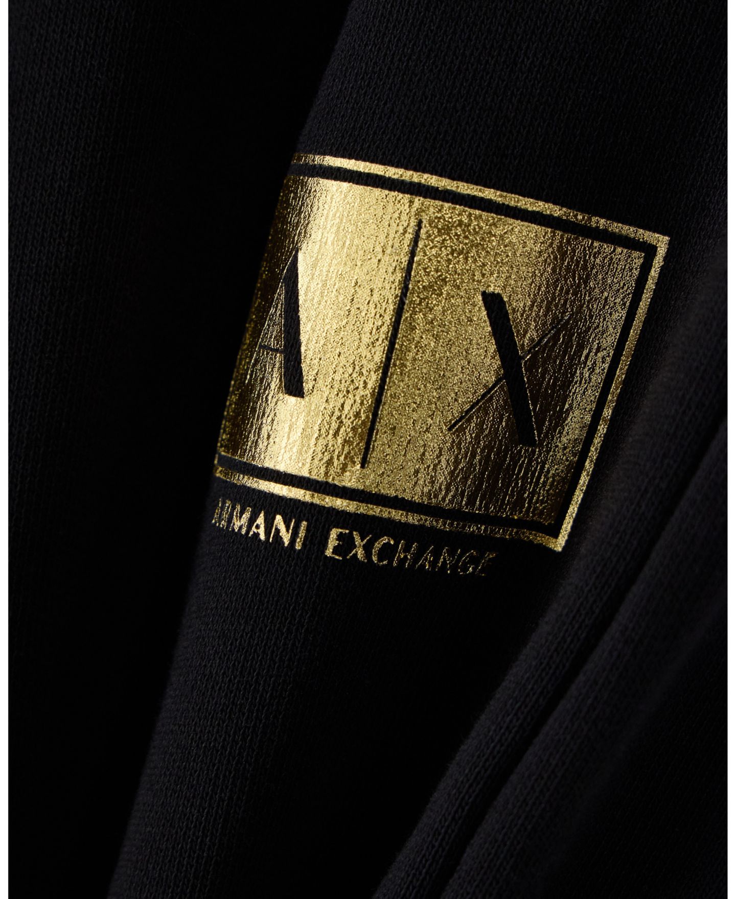 Мужские брюки A|X Armani Exchange Black And Gold Box Jogger, цвет: Чёрный / Золотой — фото 6