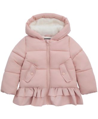 Toddler Girls Rosie Fleece-Lined Ruffle Puffer Coat 2T-5T