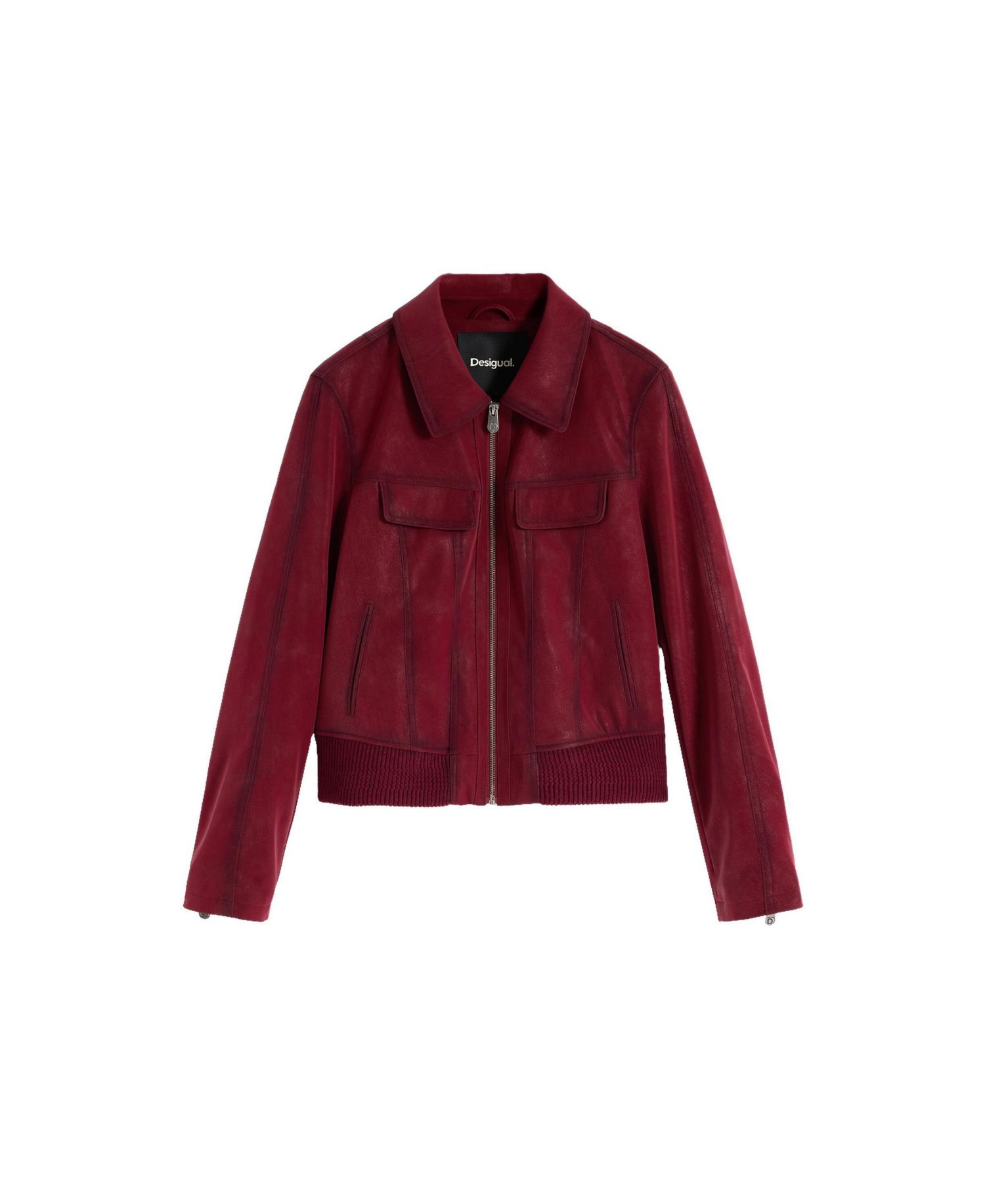 Women's Polyurethane Bomber Jacket
