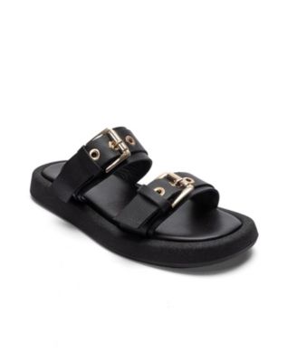 Forever and Always Shoes Women's Dorel Leather Buckle Sandal