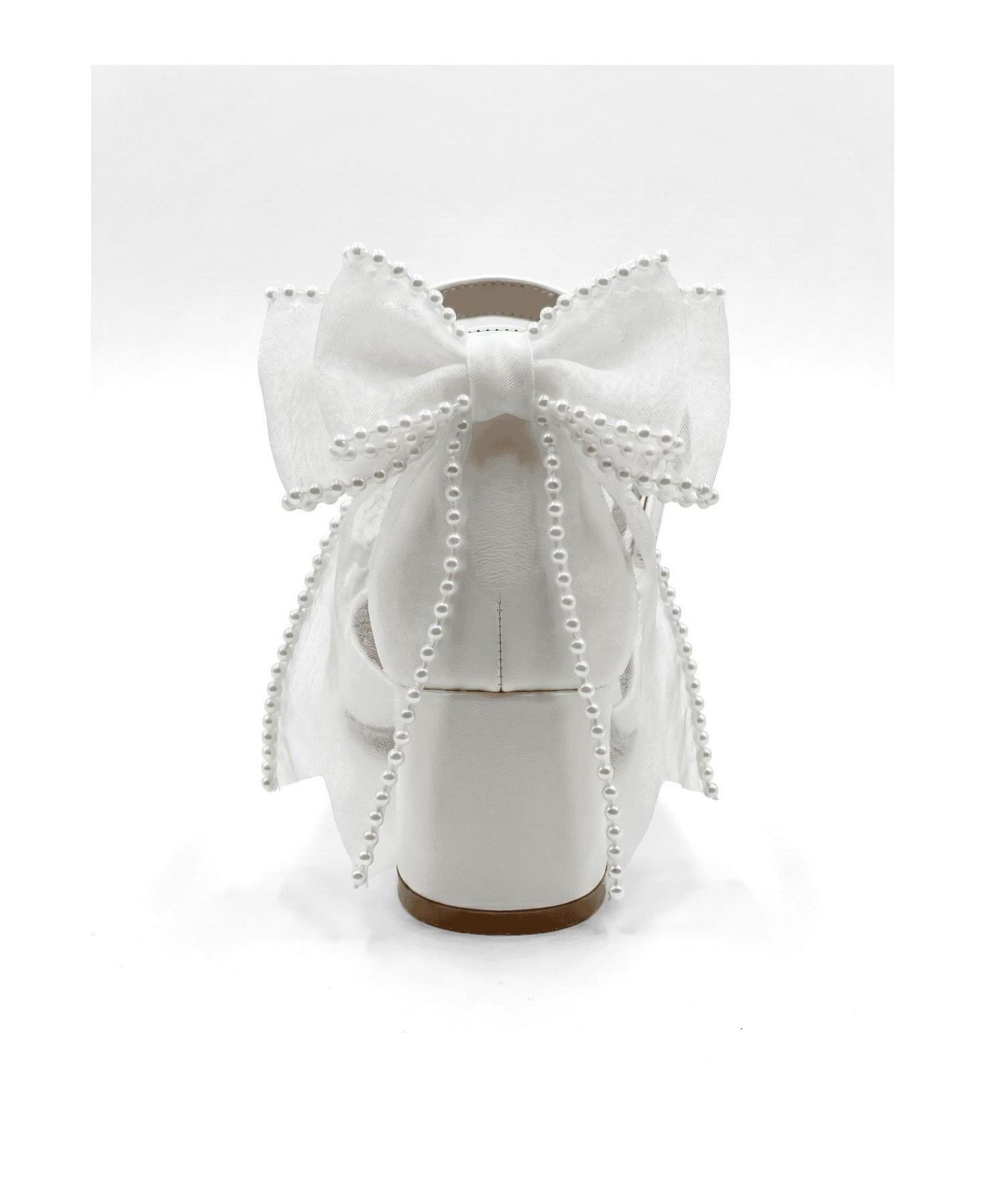 Женские сандалии Forever & Always Shoes Floraya Bow Block Heel Bridal, цвет: Слоновая кость — фото 3