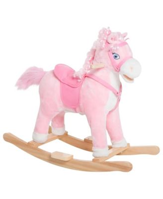 Toddler Plush Rocking Horse with Realistic Sounds, 88 lb. Capacity, Ages 3+