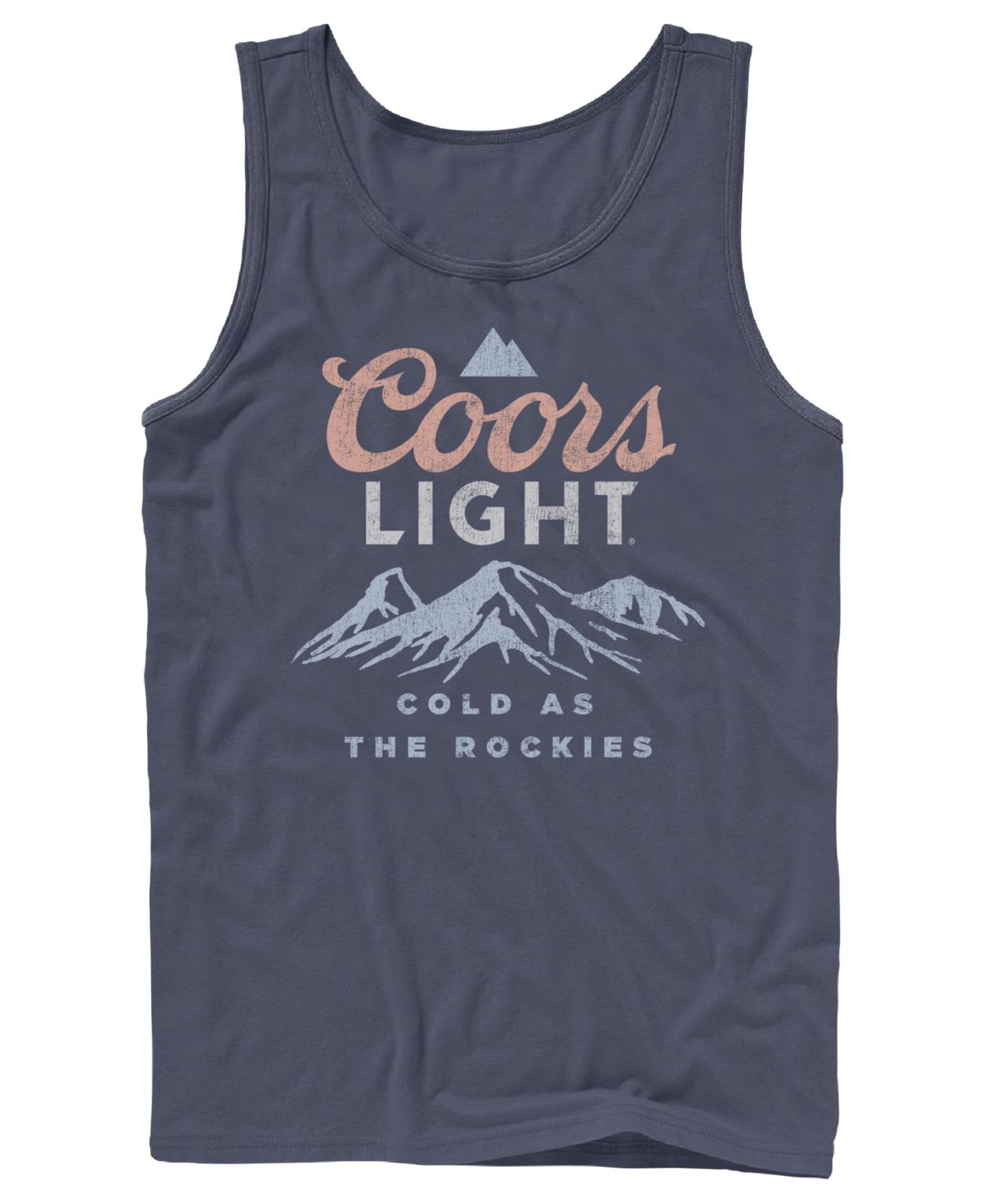 Мужской топ Fifth Sun Coors Light Cold as the Rockies Mountain Logo Graphic, цвет: Тёмно-синий — фото 1