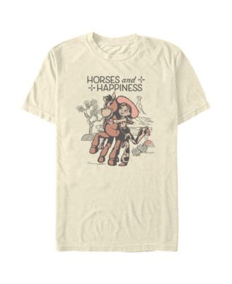 Men's Disney Pixar Toy Story Jessie Horses and Happiness Cowgirl Graphic T-Shirt