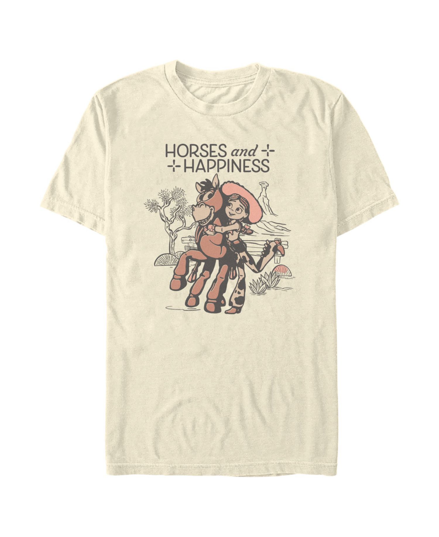 Men's Disney Pixar Toy Story Jessie Horses and Happiness Cowgirl Graphic T-Shirt