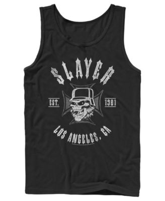 Men's Slayer Los Angeles CA 1981 Skull Graphic Tank Top