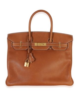 Fauve Barenia Birkin 35 GHW