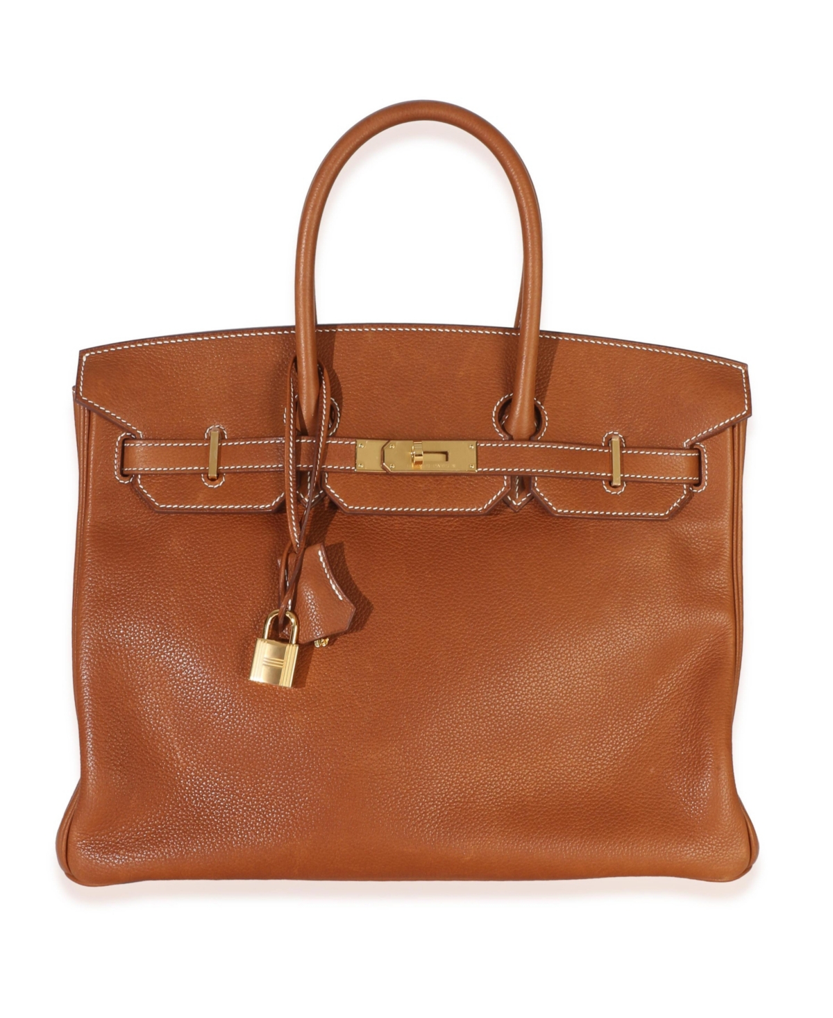 Pre-Owned HERMES Fauve Barenia Birkin 35 Ghw - Brown