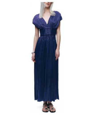Women's V-Neck Midi Dress
