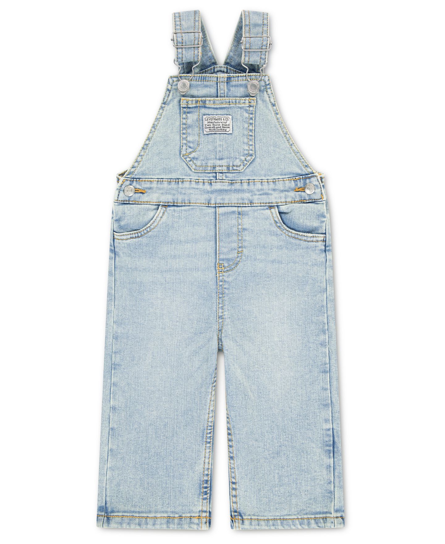 Комбинезон Levi's Baggy Denim Overalls для мальчиков-малышей, цвет: Luxor Last — фото 1