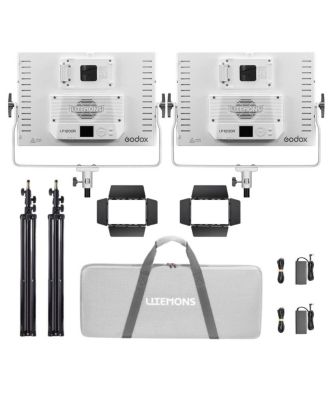 Litemons LP1200R 120W RGB LED 2-Light Panel Kit