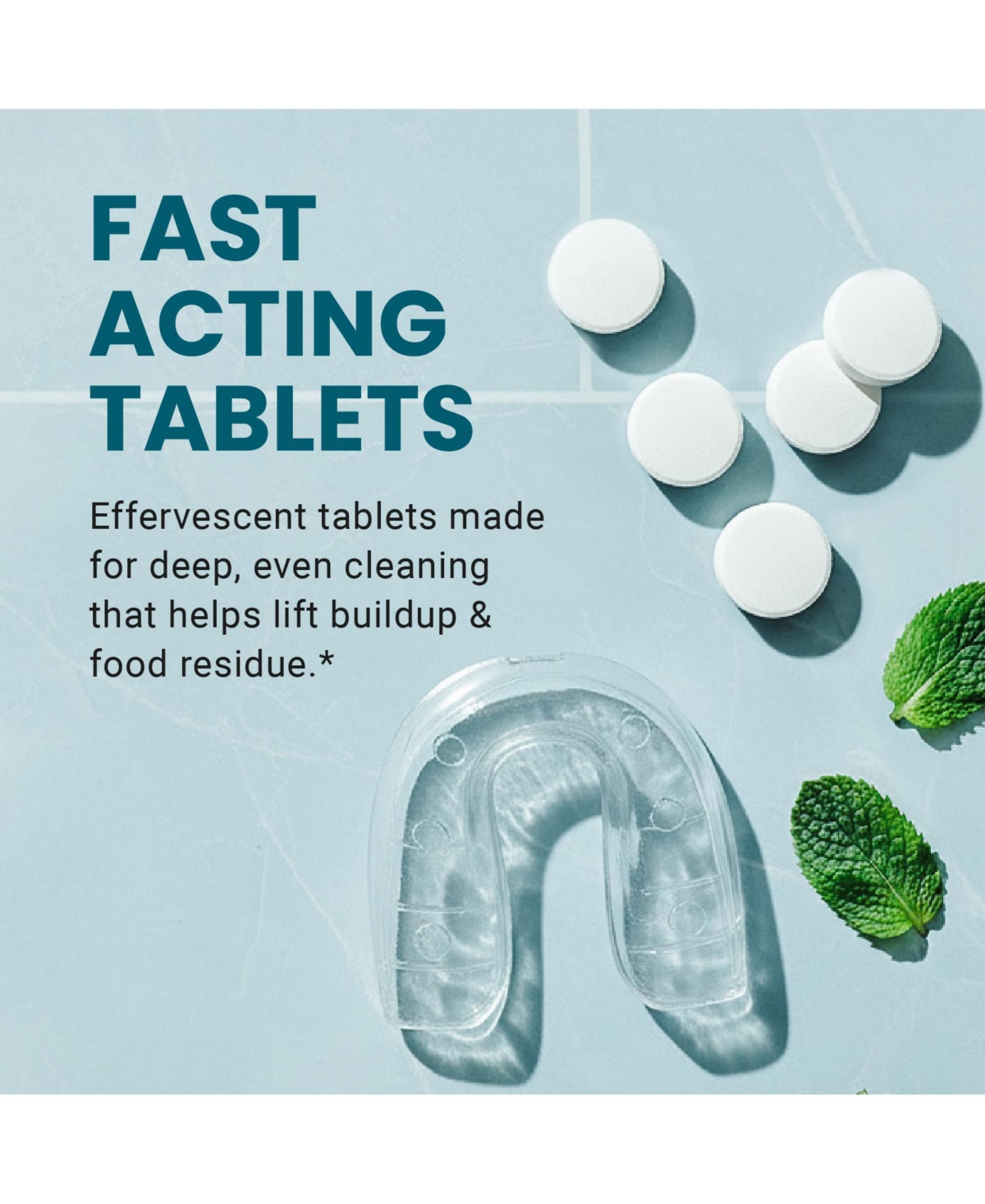 M3 Overnight Retainer Cleaner Tablets with Whitening Formula Dental Appliance Cleaning Tablets 120 Count