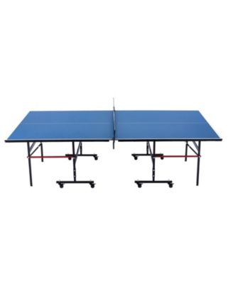 Portable Ping Pong Table with Lockable Wheels and Net Set 12mm MDF