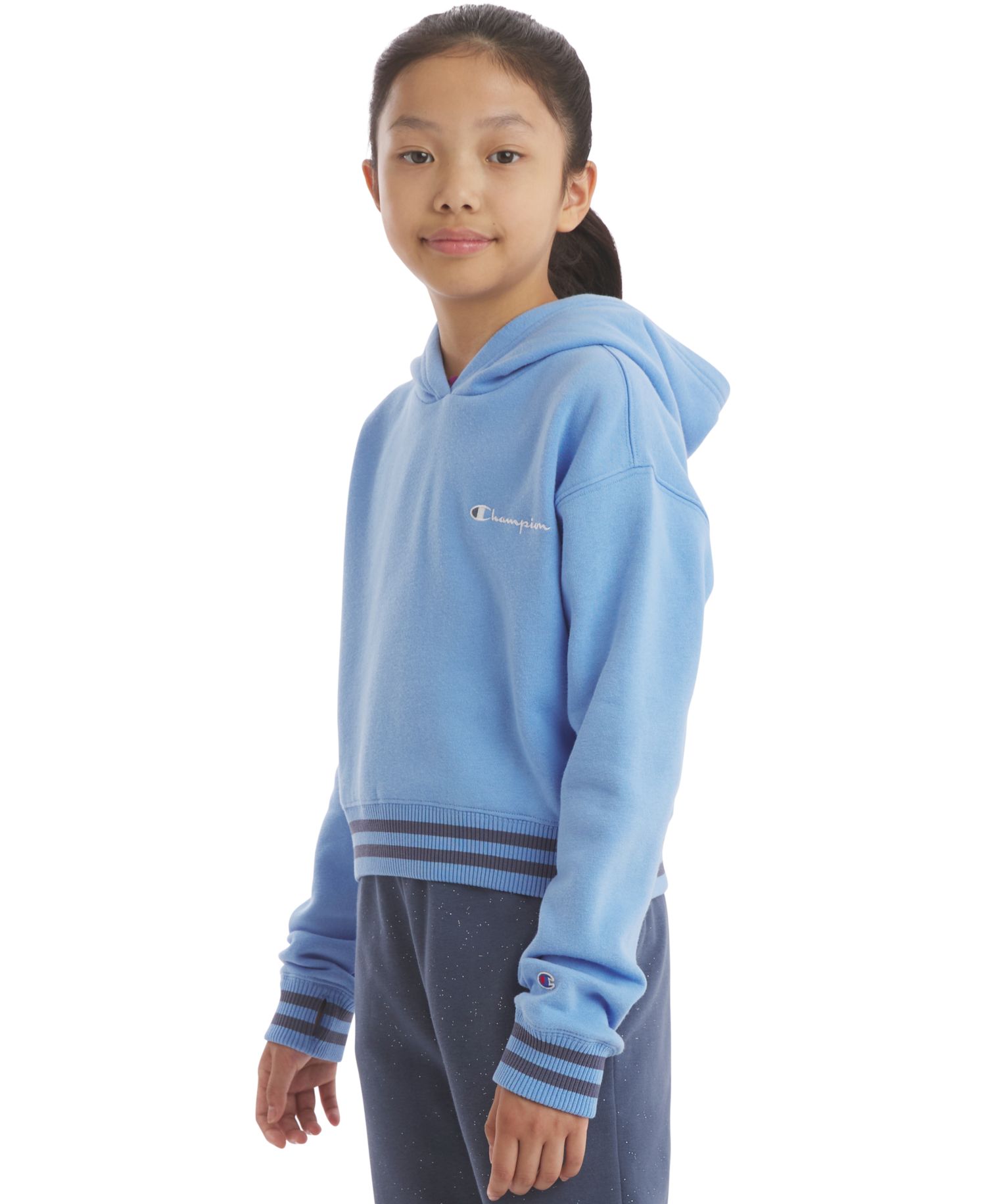 Girls' 7-16 Hooded Neck Sweatshirt