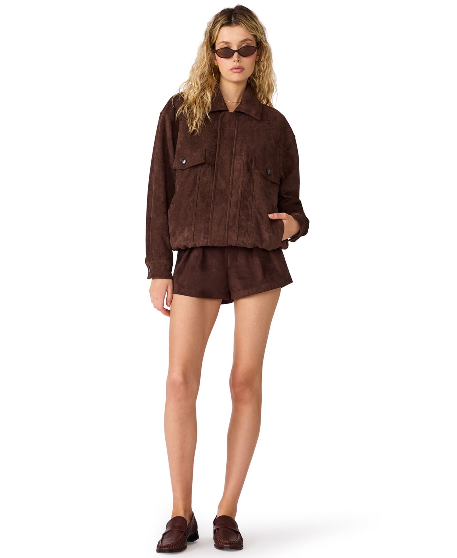 Women's Henson Faux-Suede Bomber Jacket