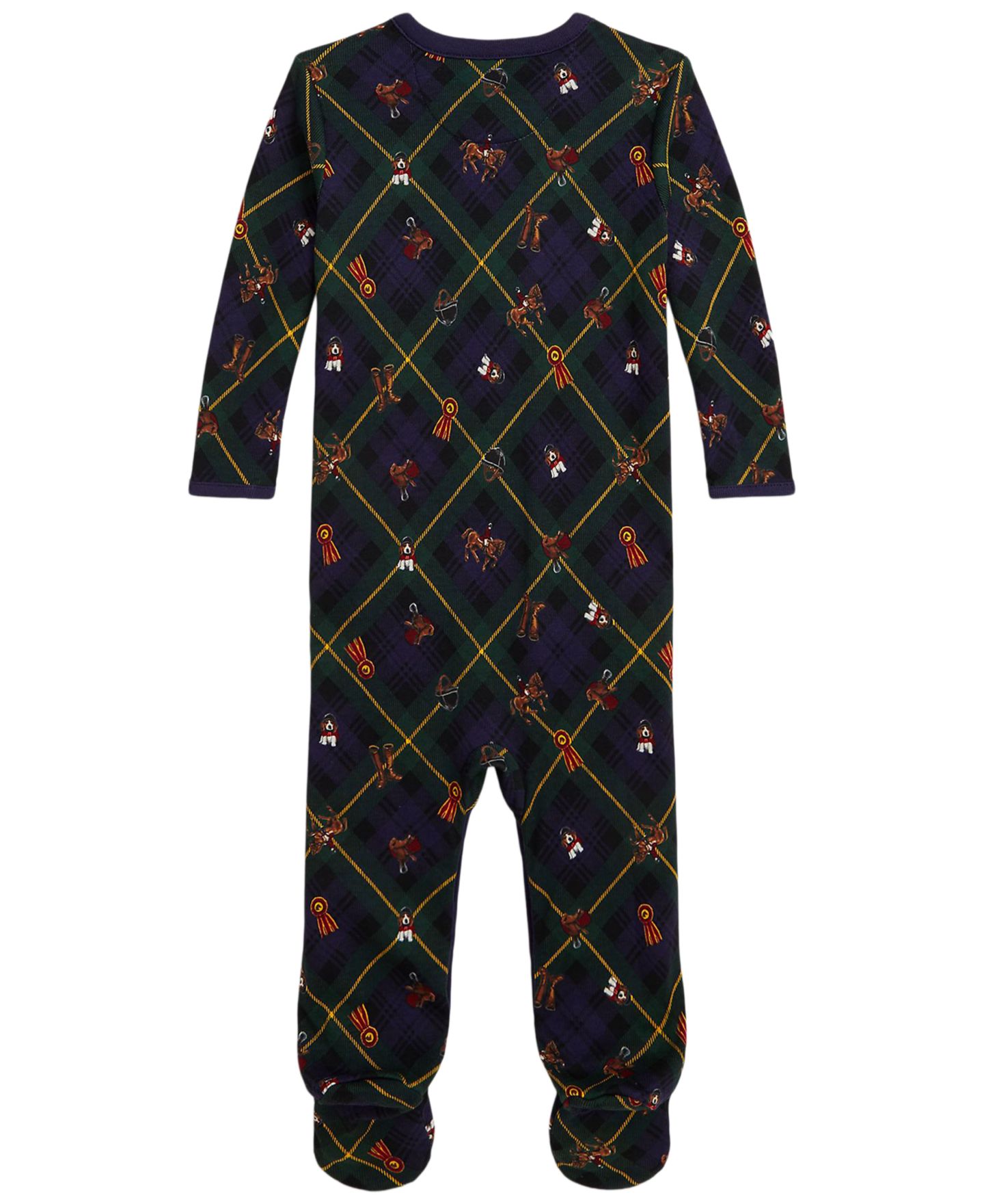 Комбинезон Polo Ralph Lauren Printed Footed Coverall для мальчиков-малышей, цвет: Braeburn Toss — фото 2