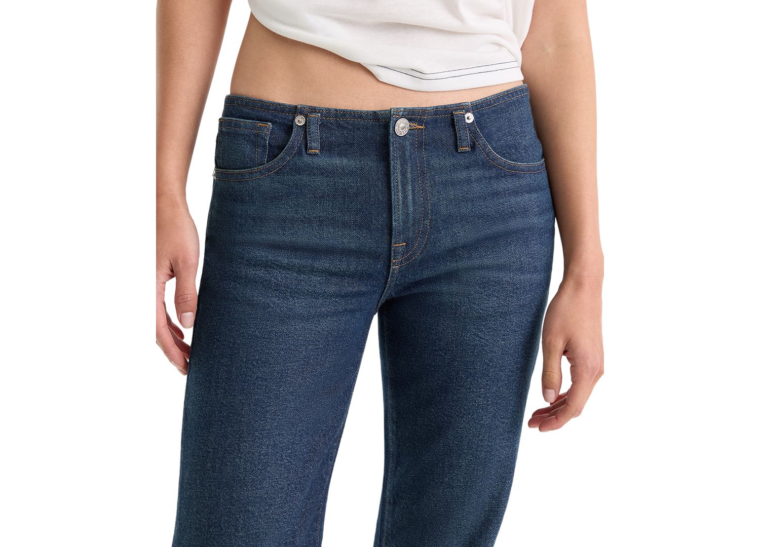 Women's Low-Rise Bootcut Ghost-Waistband Jeans