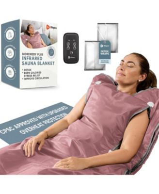 Infrared Sauna Blanket Full Body – Portable Home Sauna Blanket with Adjustable Heat & Timer for Detox & Relaxation (Regular)