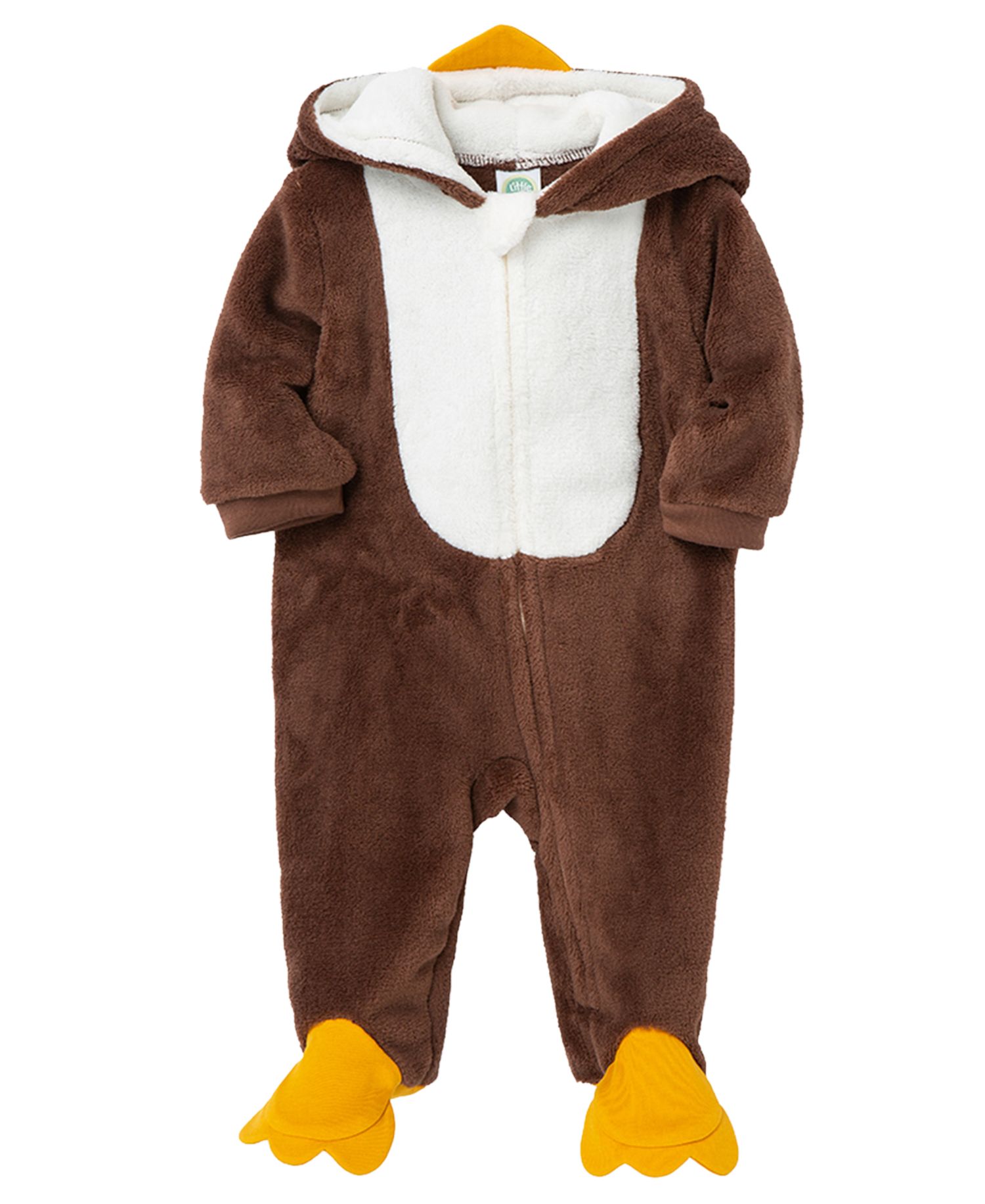 Baby Boys' and Girls' Turkey Fleece Footie Coverall