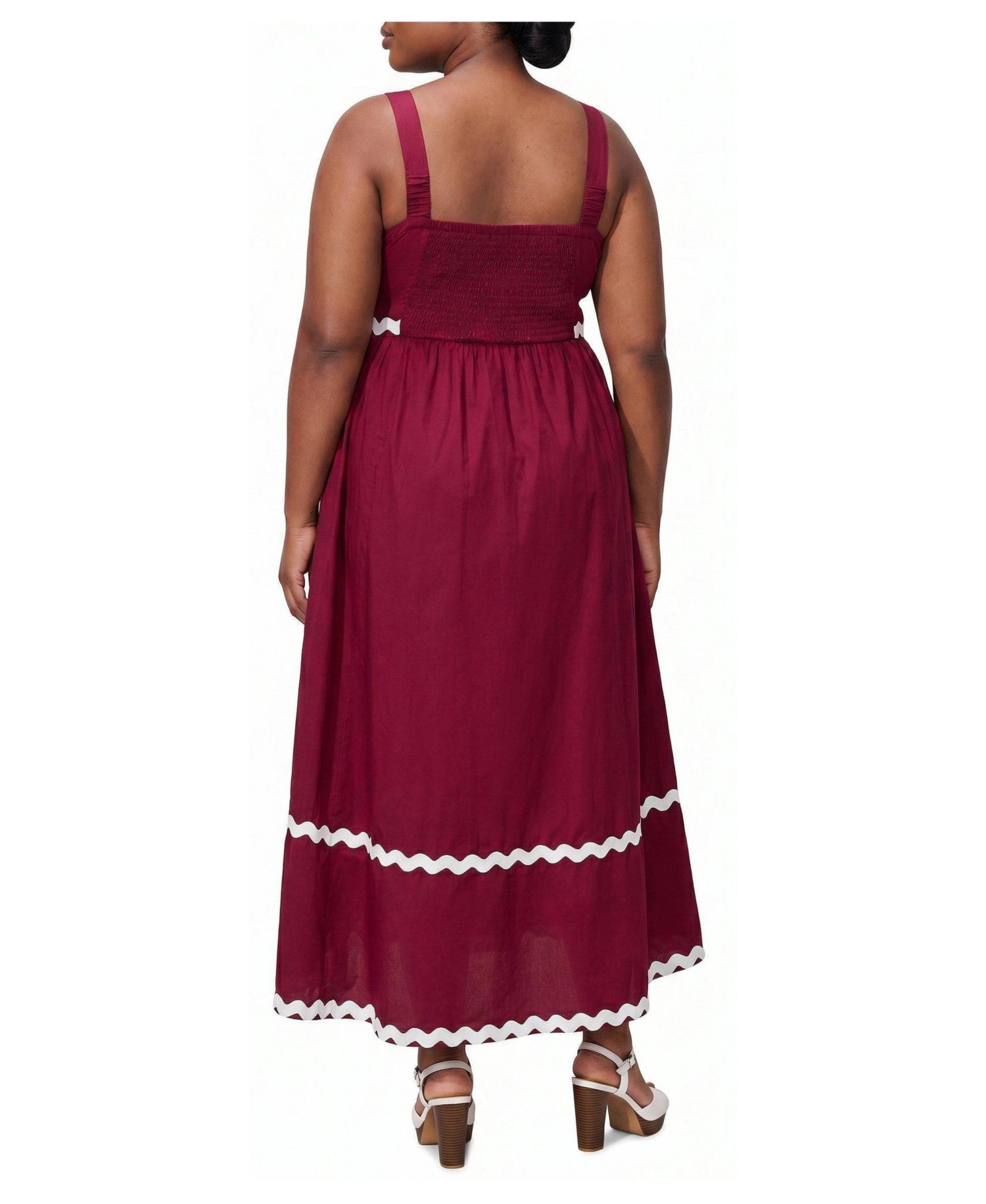 Plus Size Belle Isle Empire-Waist Babydoll Maxi Dress