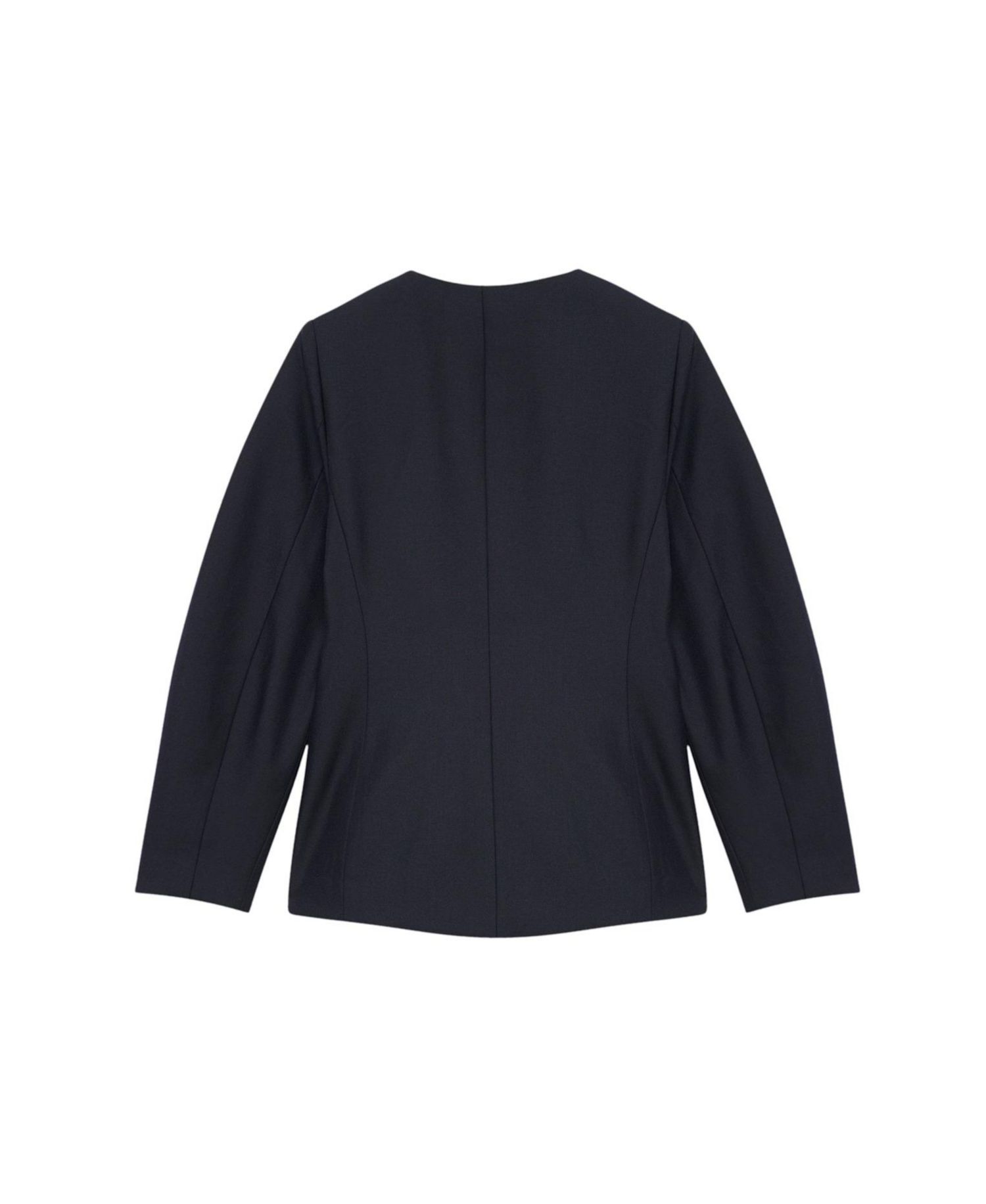 Women's Sculpted V-Neck Wool-Blend Lined Blazer