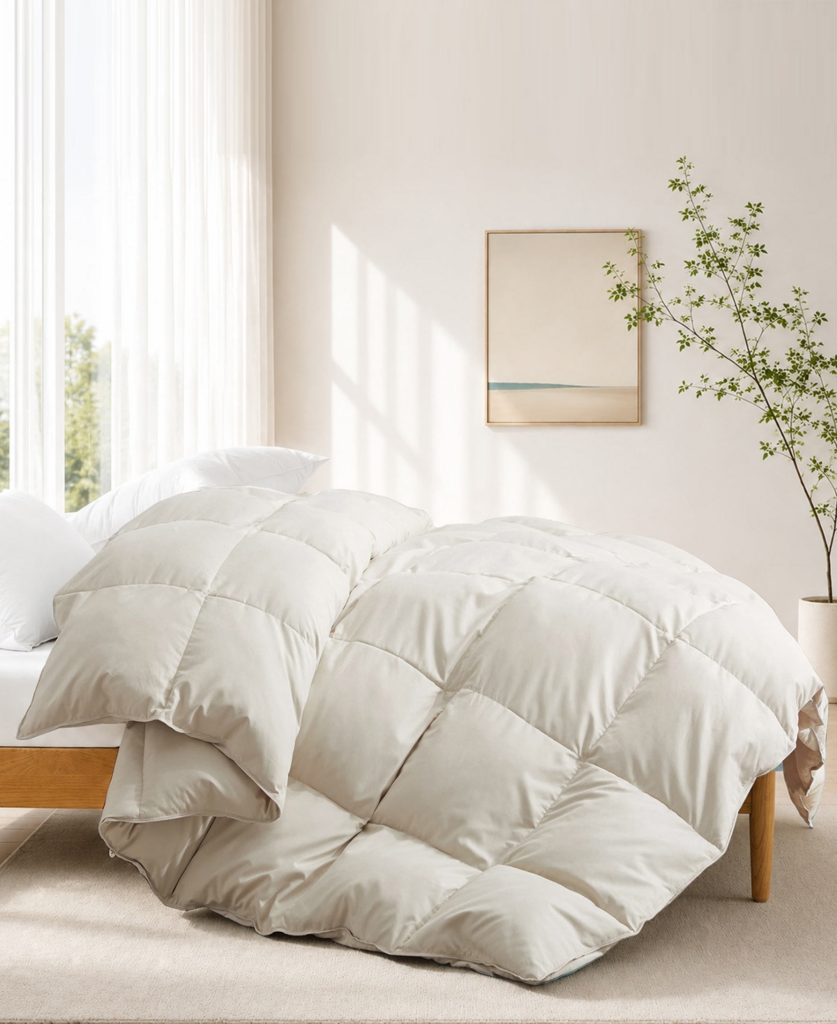 Unikome Ultra Soft Goose Down and Feather Fiber Comforter