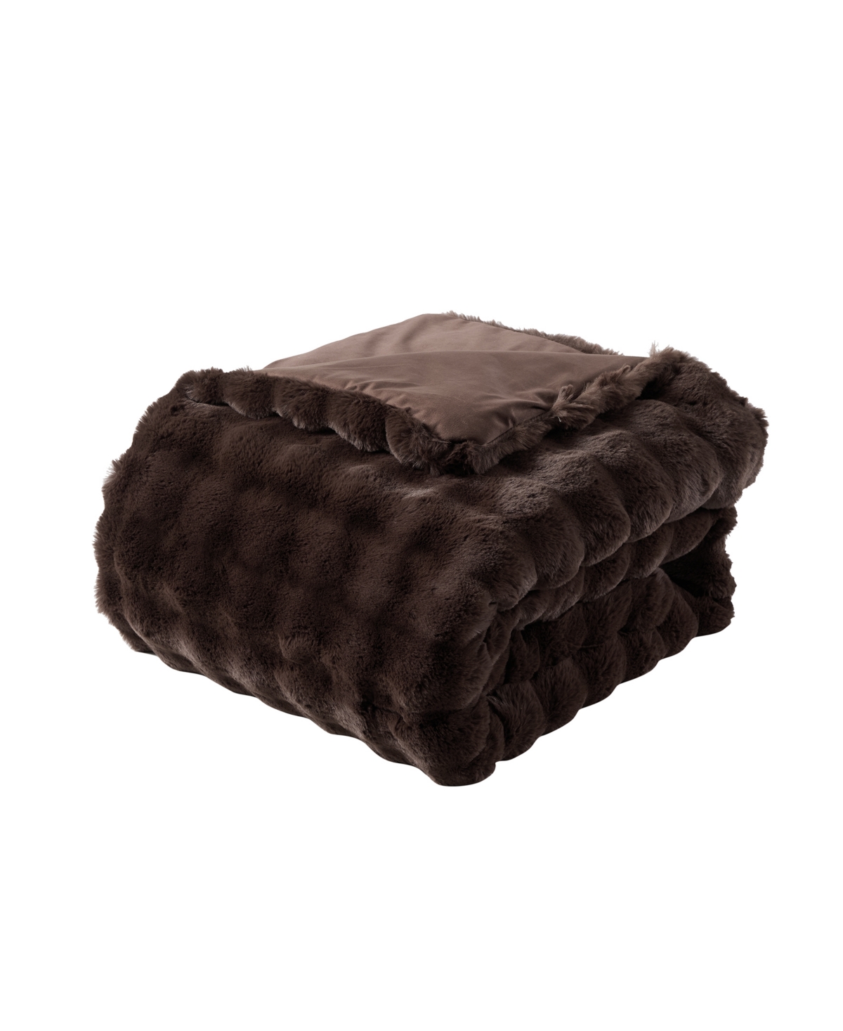 Alpine Cabin Bubble Faux Fur 3-Piece Comforter Set