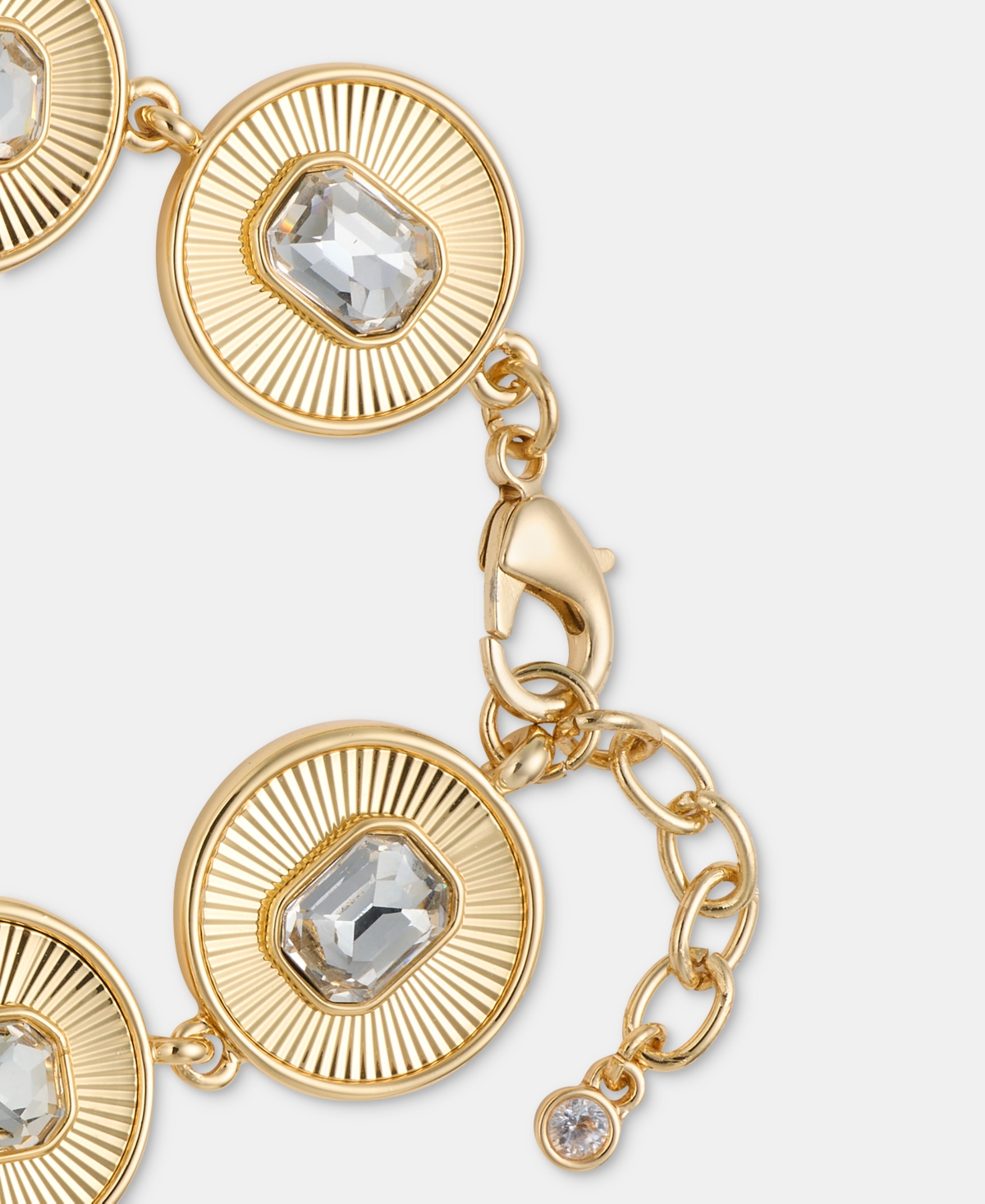 On 34th Crystal Stone Circle Pendant Bracelet, Macy's Exclusive
