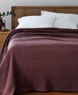 Cotton Waffle Blanket, Full/Queen