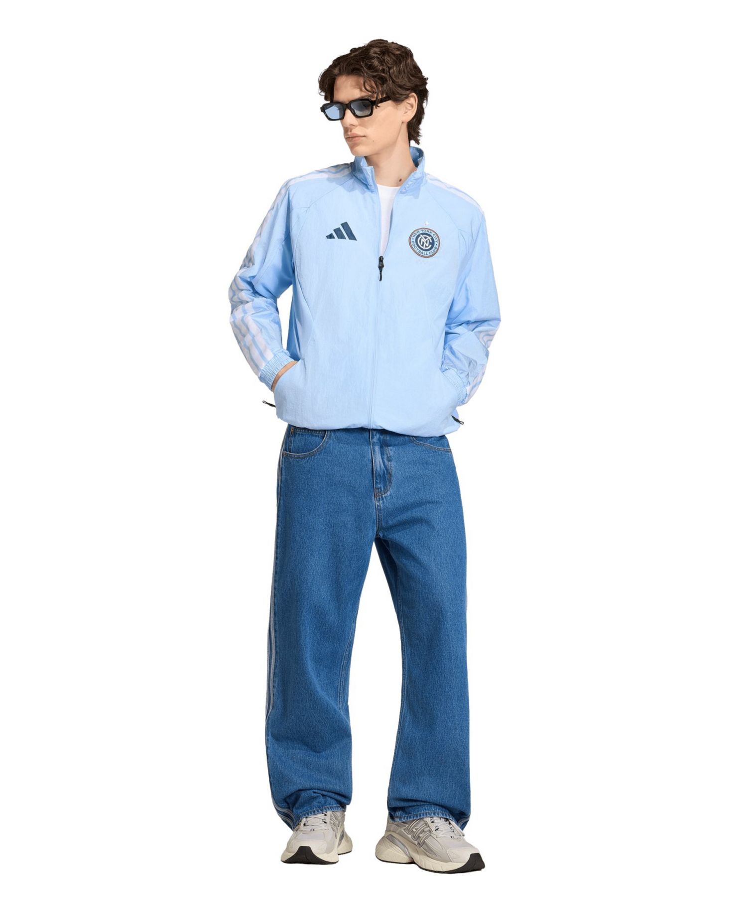 Men's Light Blue New York City FC 2026 Anthem Raglan Full-zip Jacket