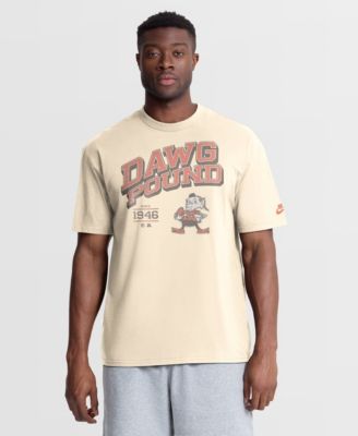 Men's Natural Cleveland Browns Vintage Mod Blown Away Max90 T-Shirt