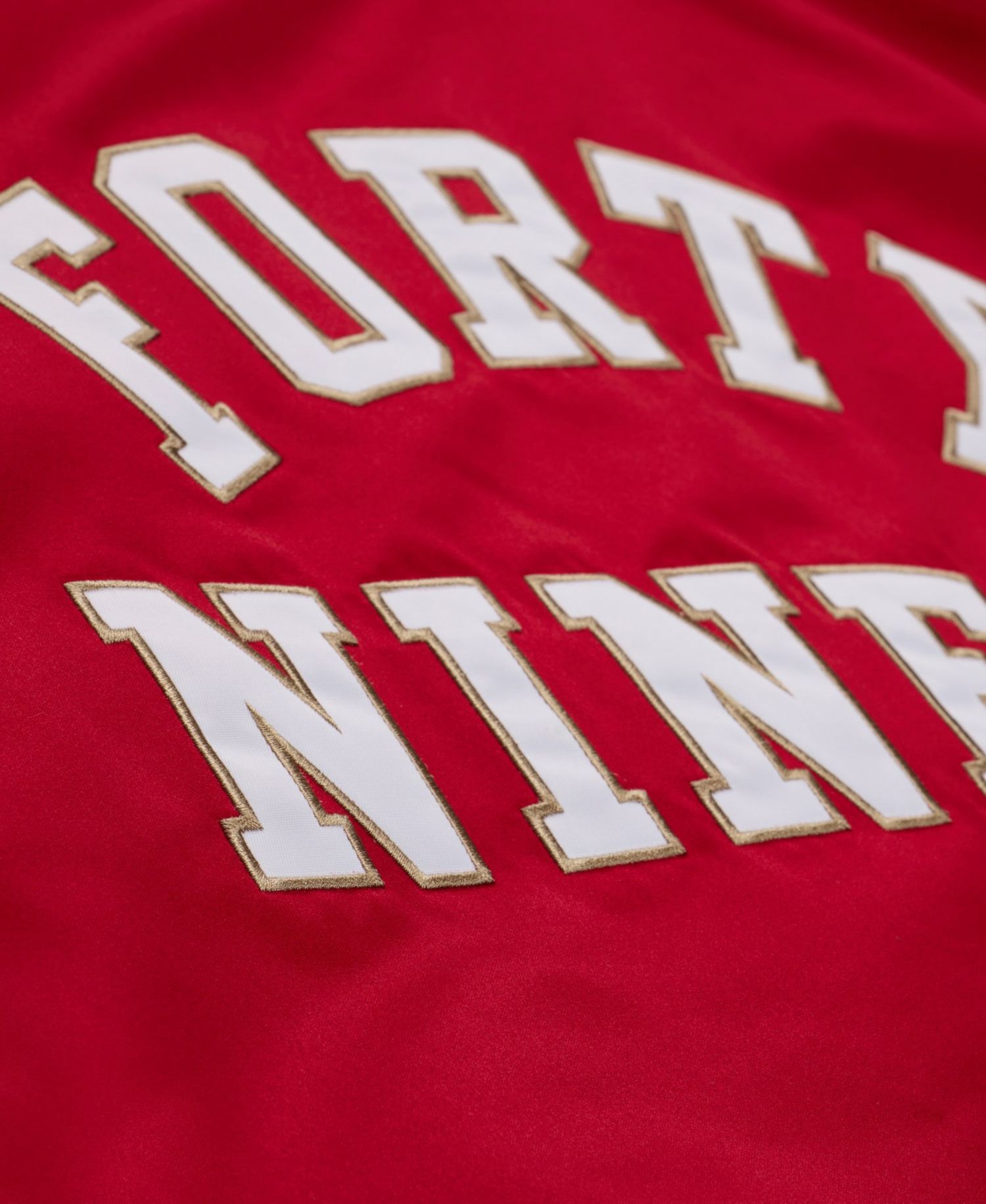 Men's Mitchell Ness Scarlet/Gold San Francisco 49ers 80th Anniversary Heavyweight Satin Full-snap Jacket