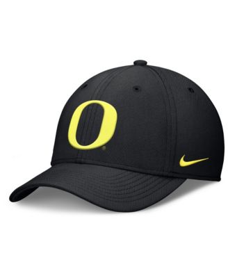 Men's Black Oregon Ducks Rise SwooshFlex Dri-FIT Hat