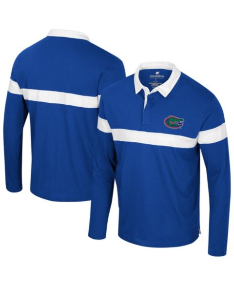 Мужской топ Colosseum Royal Florida Gators Too Cool For School Long Sleeve Polo