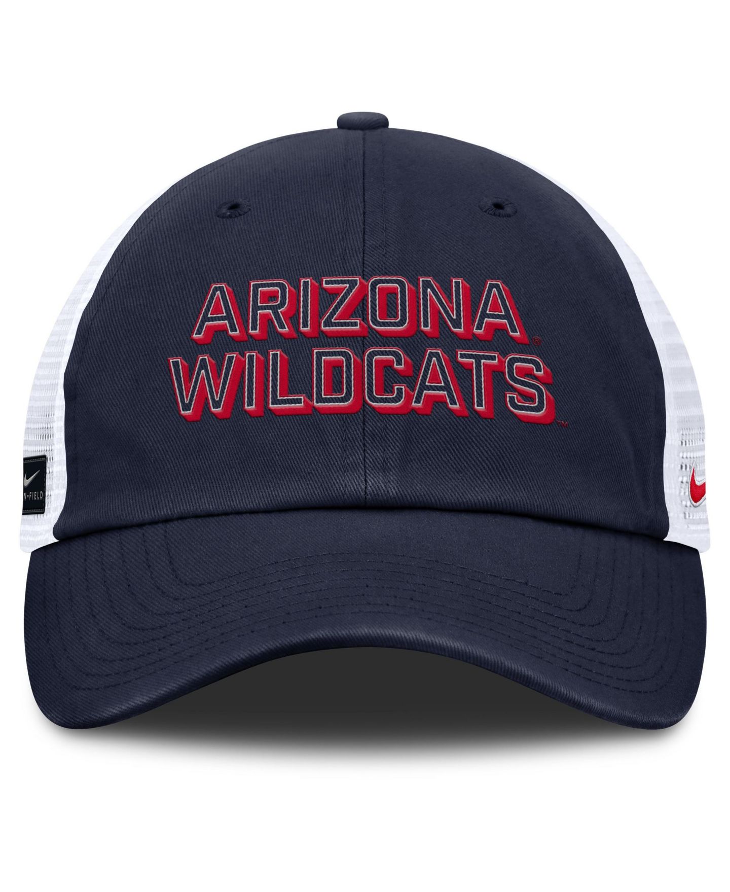 Мужская кепка Nike Navy Arizona Wildcats 2025 Gameday On-Field Club Adjustable Trucker Hat — фото 2