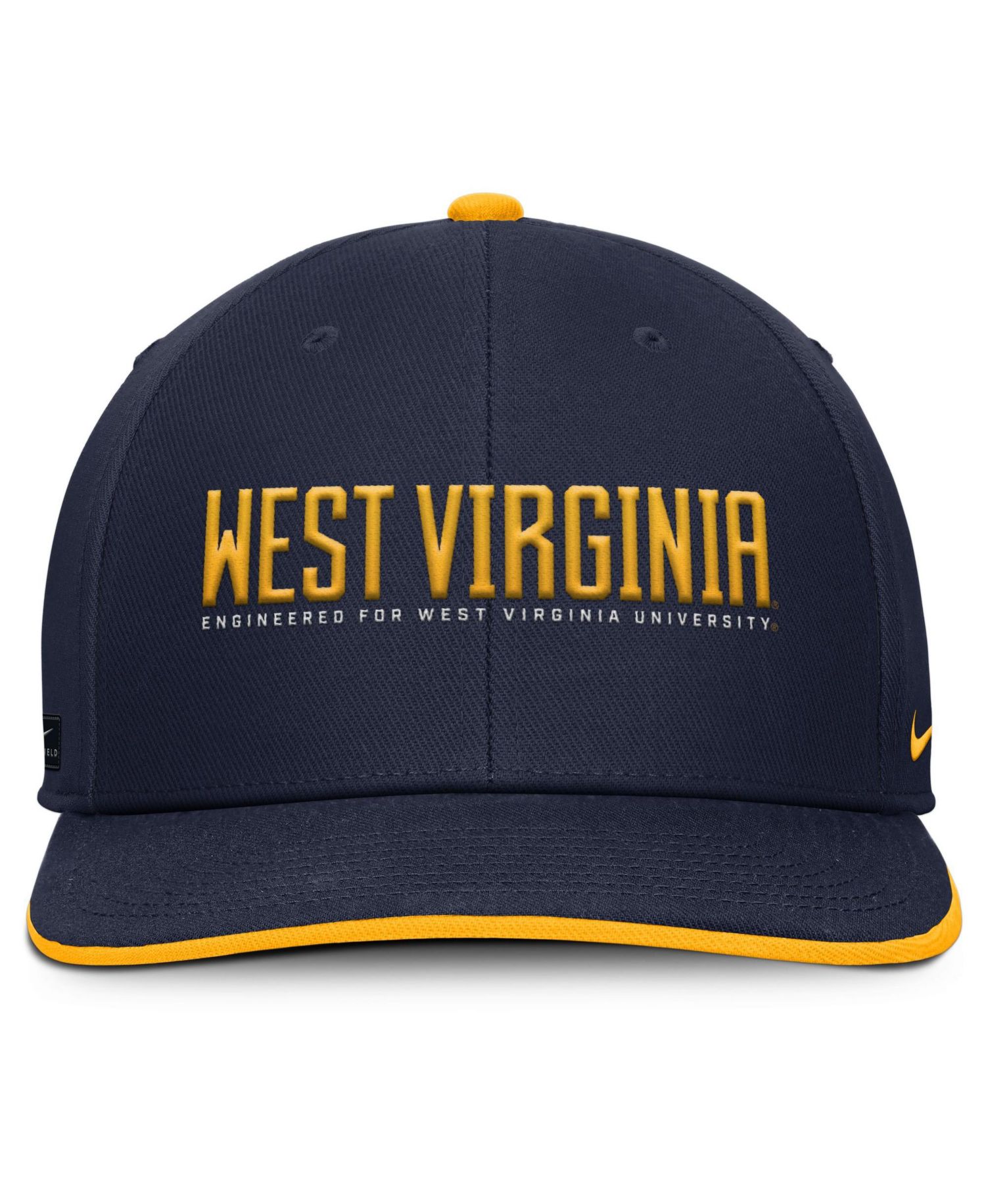 Men's Navy West Virginia Mountaineers 2025 On-Field Pro Performance Adjustable Hat