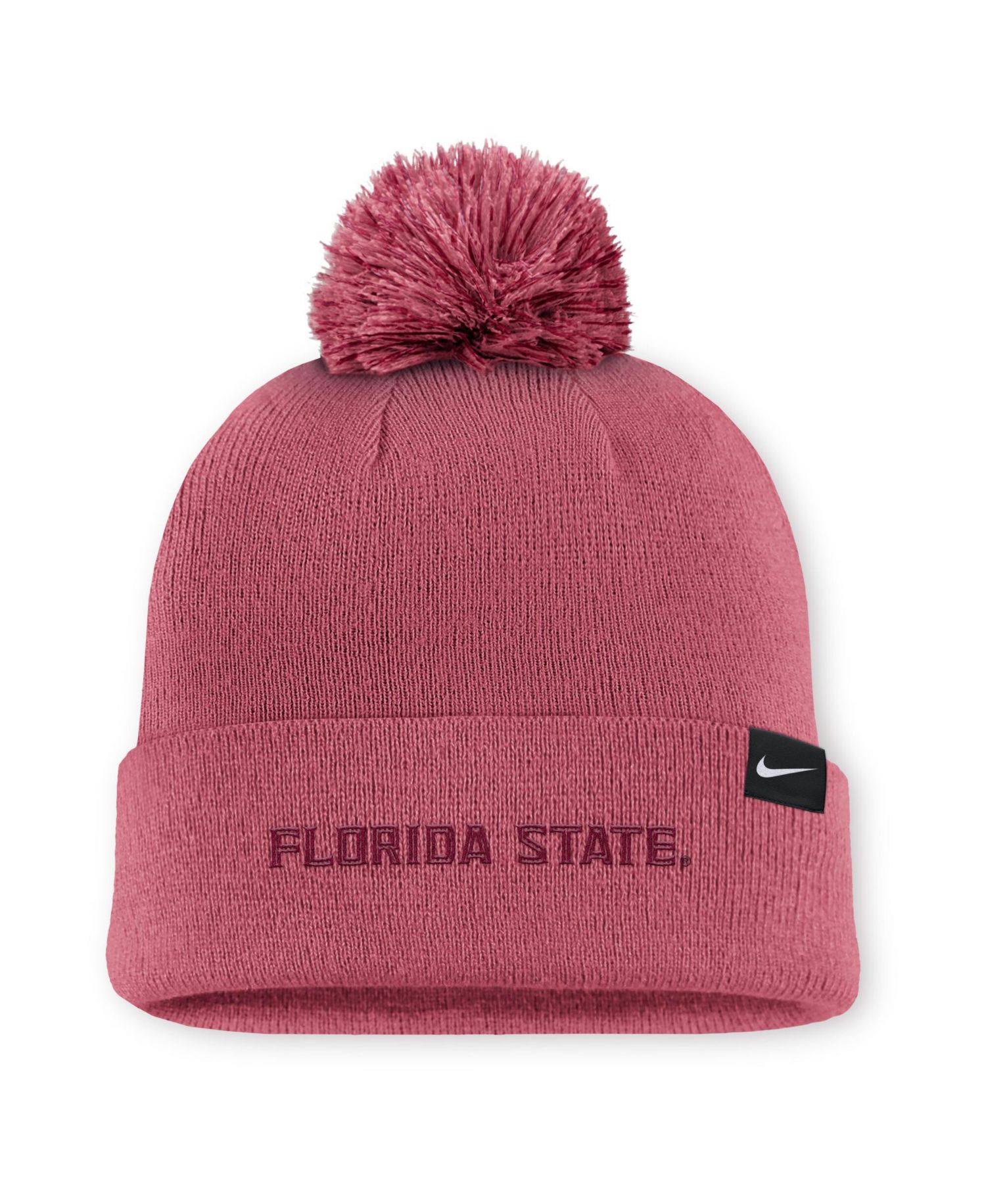 Men's Pink Florida State Seminoles Primetime Peak Campus Cuffed Knit Hat with Pom