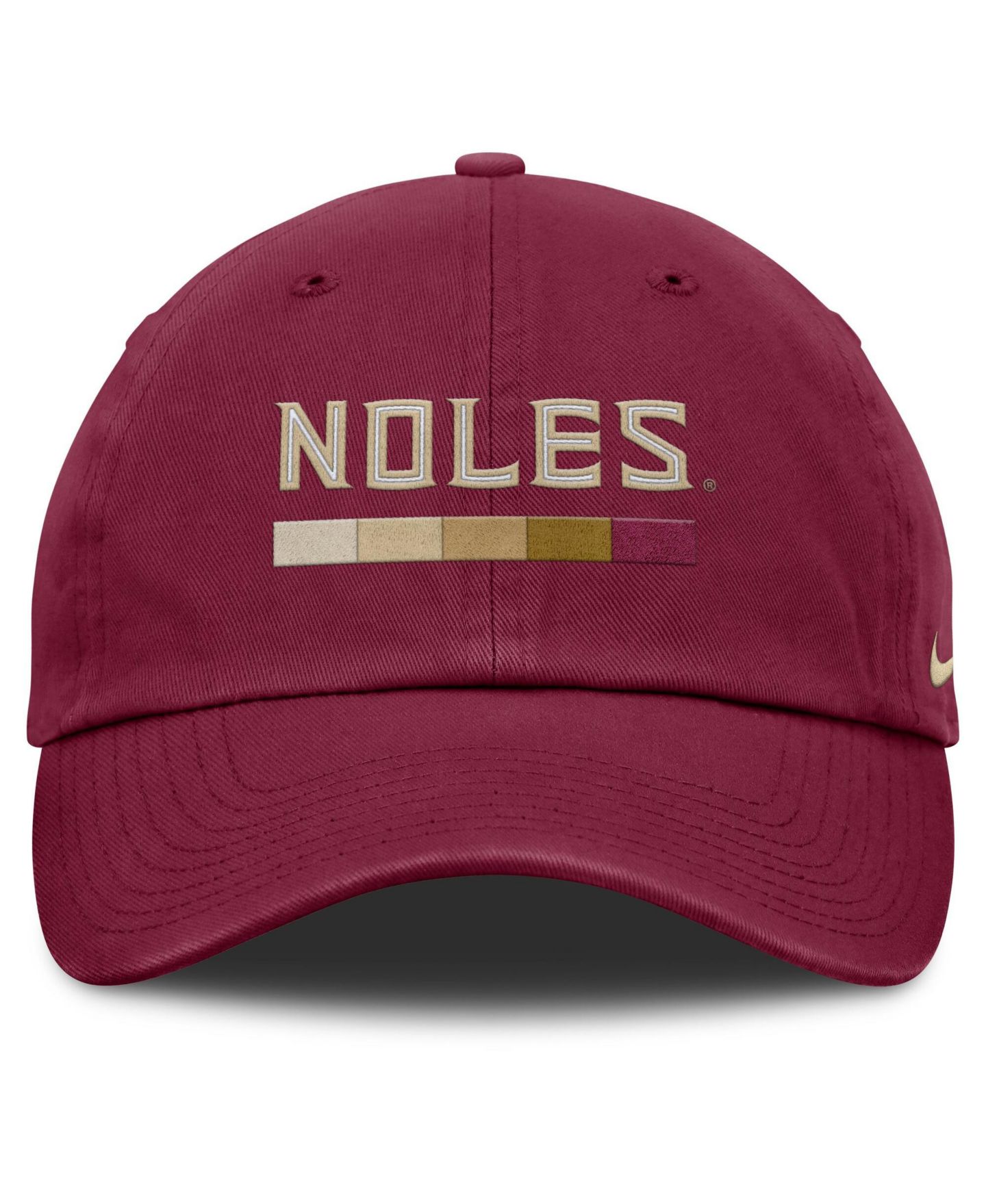 Мужская кепка Nike Garnet Florida State Seminoles Club Campus Adjustable Hat — фото 2