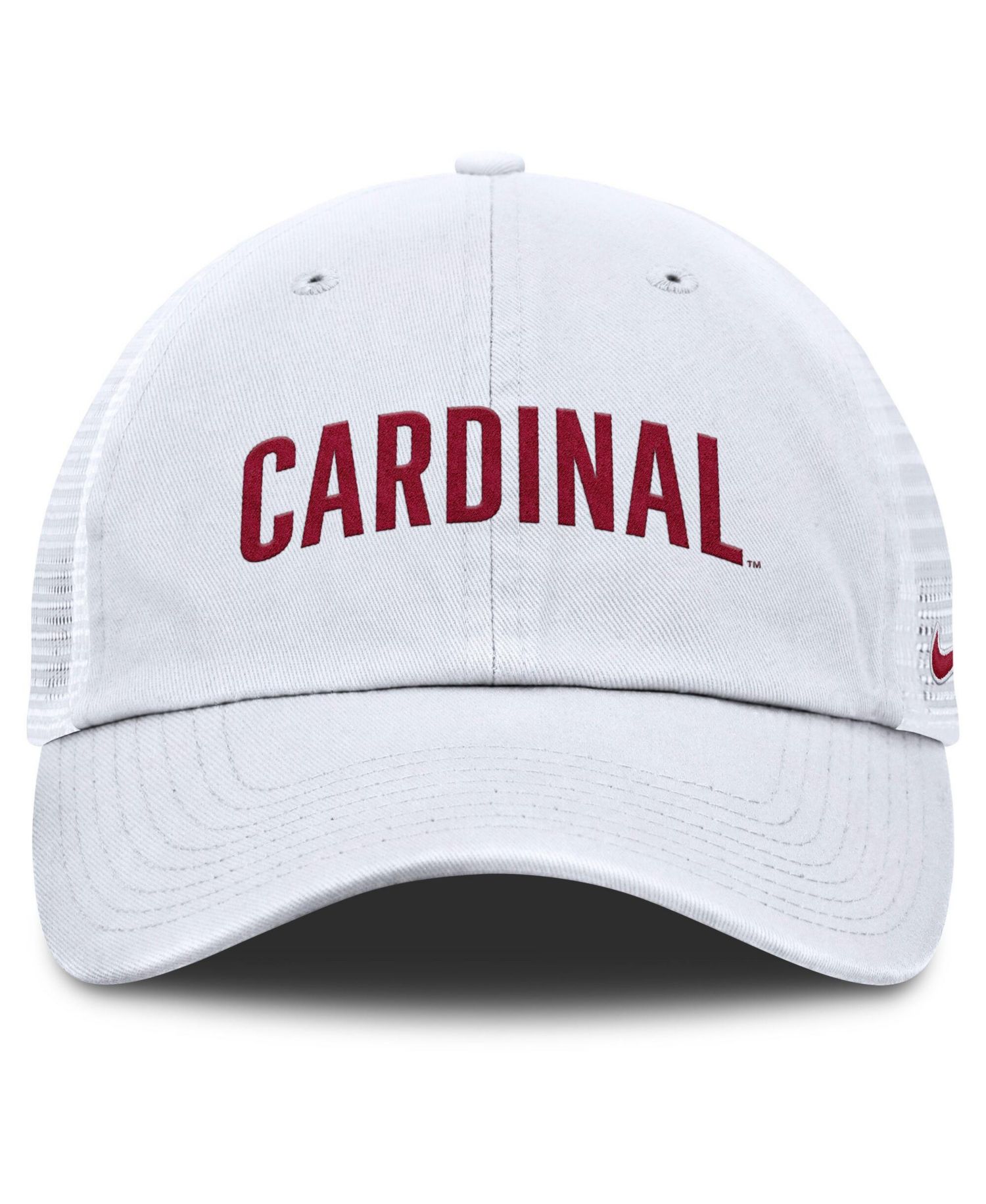 Men's White Stanford Cardinal Club Campus Trucker Adjustable Hat