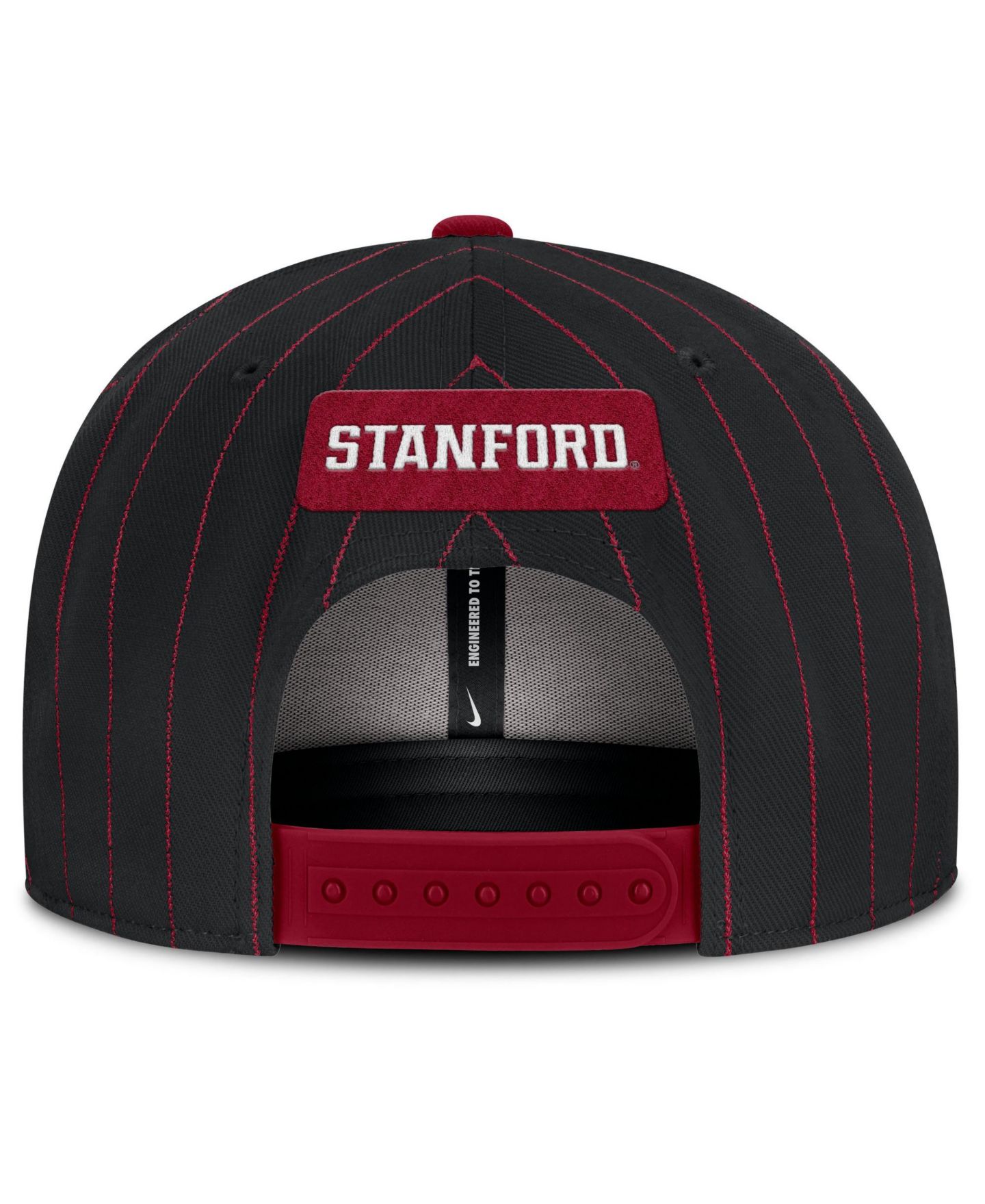 Мужская кепка Nike Black Stanford Cardinal 2026 Primetime Pin Stripe 2-Tone snapback Hat — фото 4