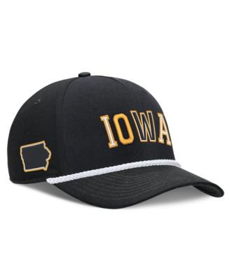 Men's and Women's Black Iowa Hawkeyes 2026 Basketball Refresh 5-Panel Rope Rise Hat